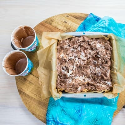 Step 2 Ingredients mixed and pressed into a pan