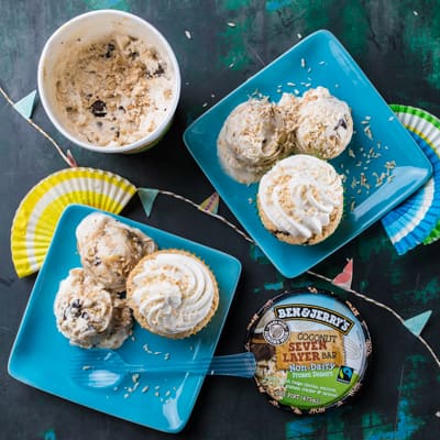 Ben& Jerry's Vegan Seven Layer Bar Cupcakes recipe