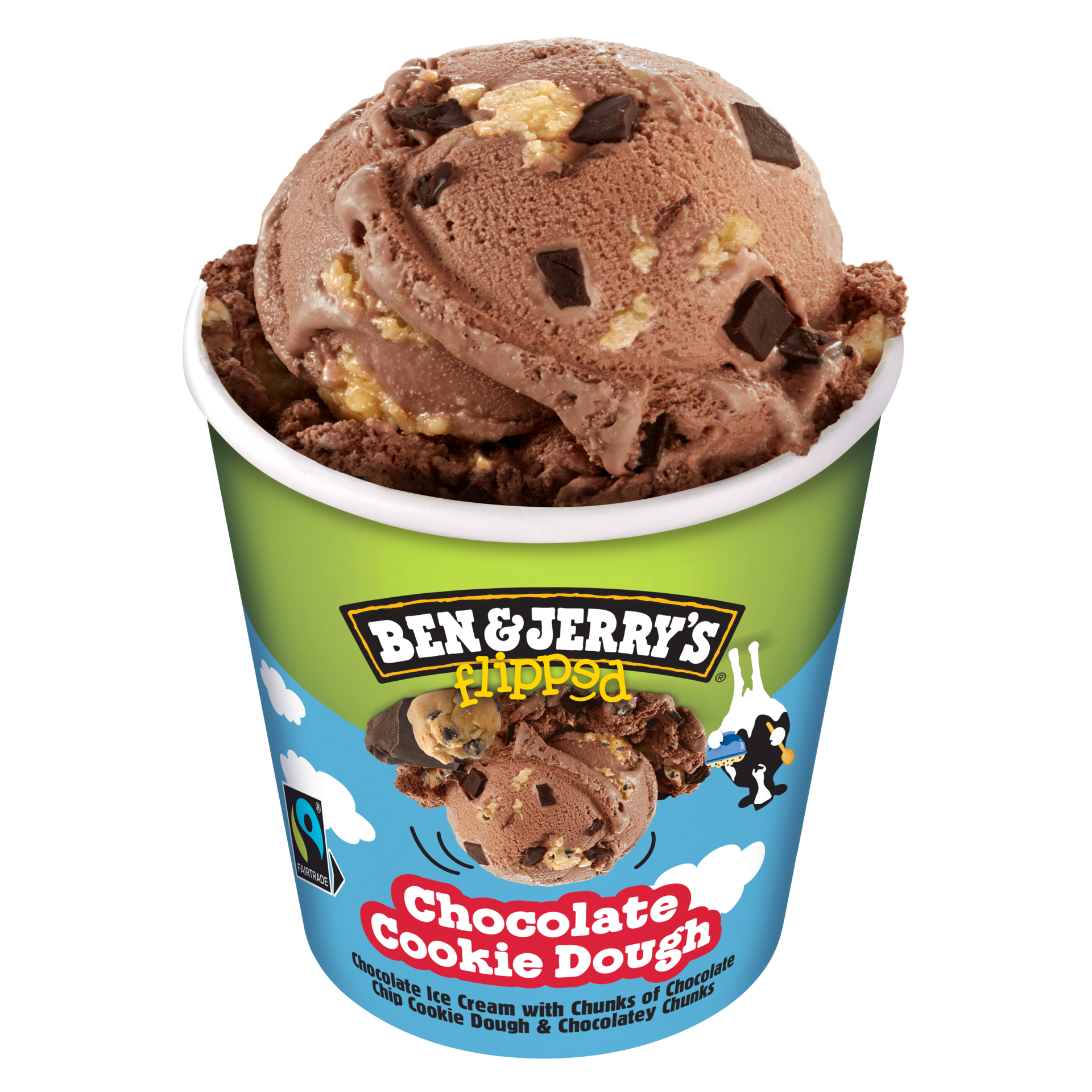 Flipped Chocolate Cookie Dough Original Ice Cream Tubs