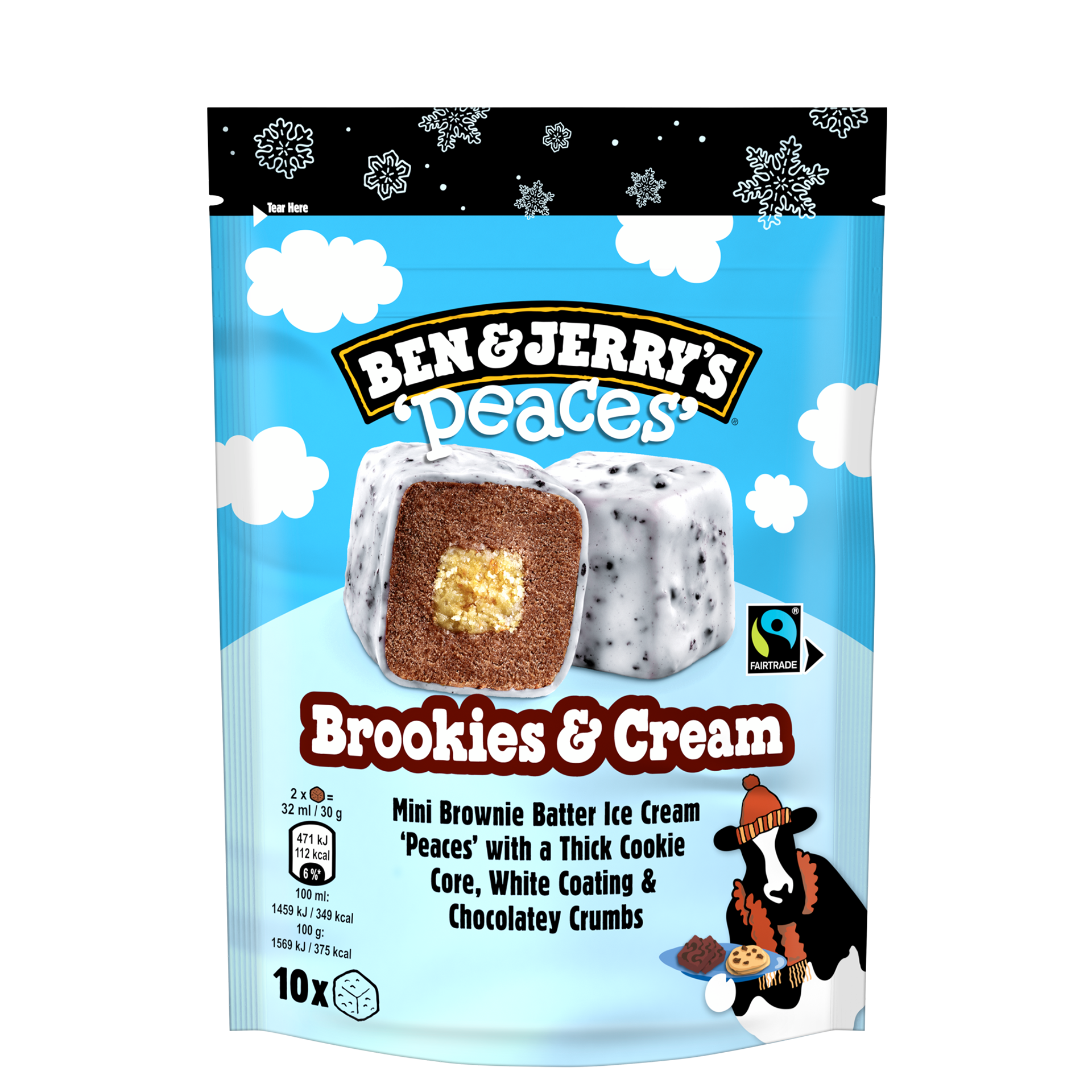 Brookies & Cream Peaces Original Ice Cream dough
