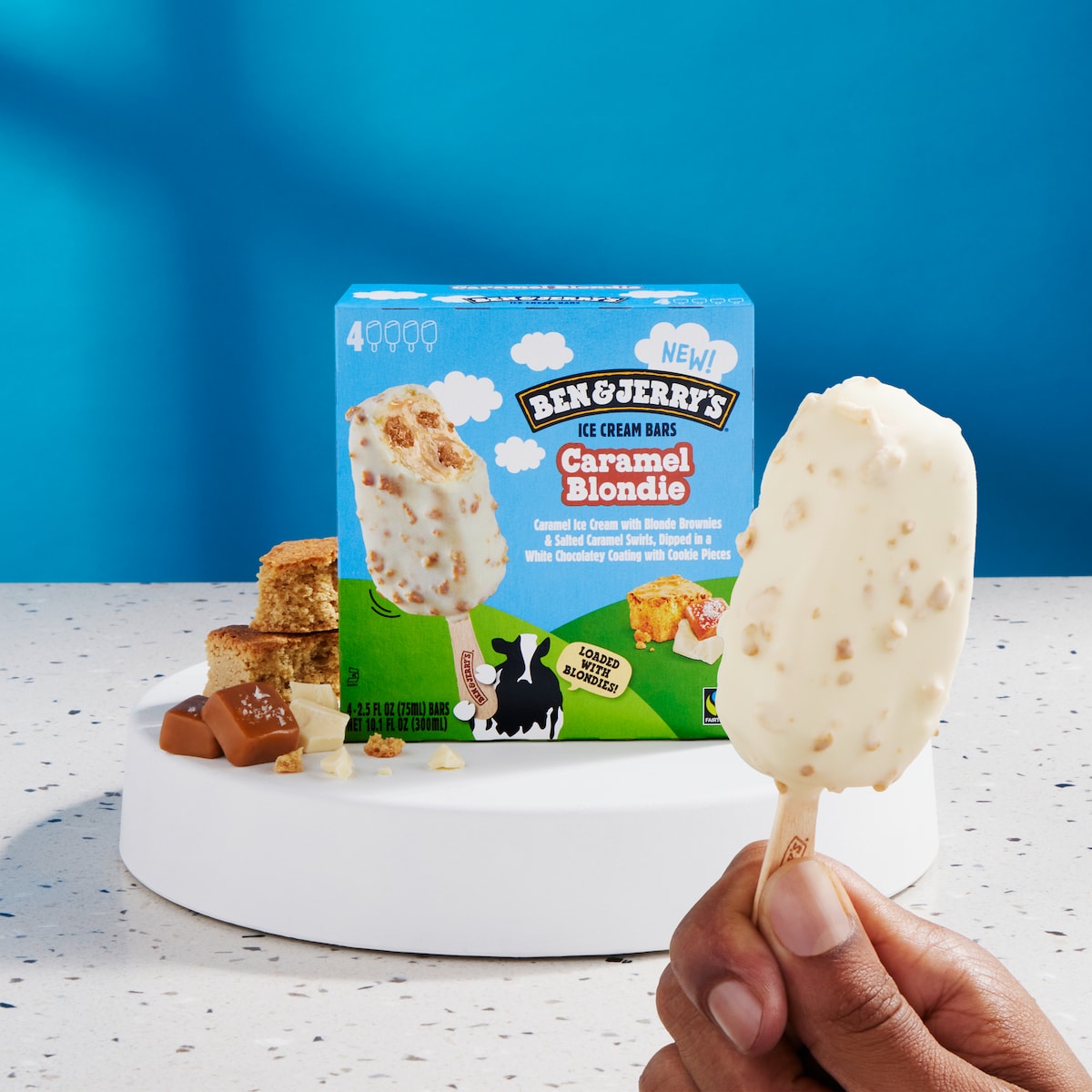 Caramel Blondie Ice Cream - Bar Multipack 1 / 3