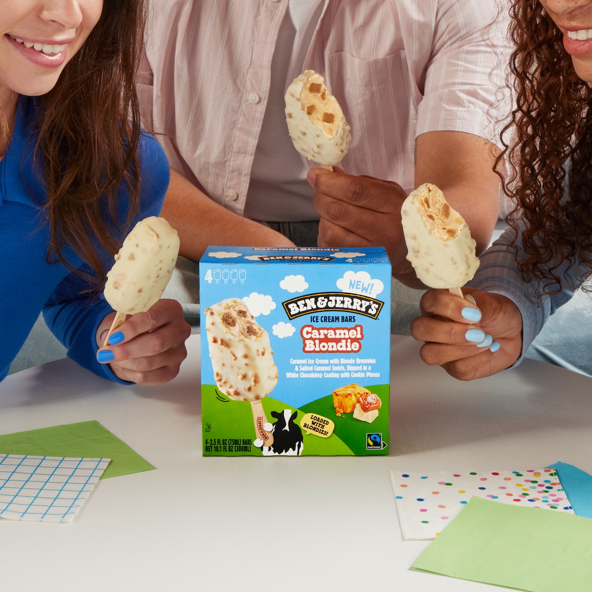 Caramel Blondie Ice Cream - Bar Multipack 2 / 3