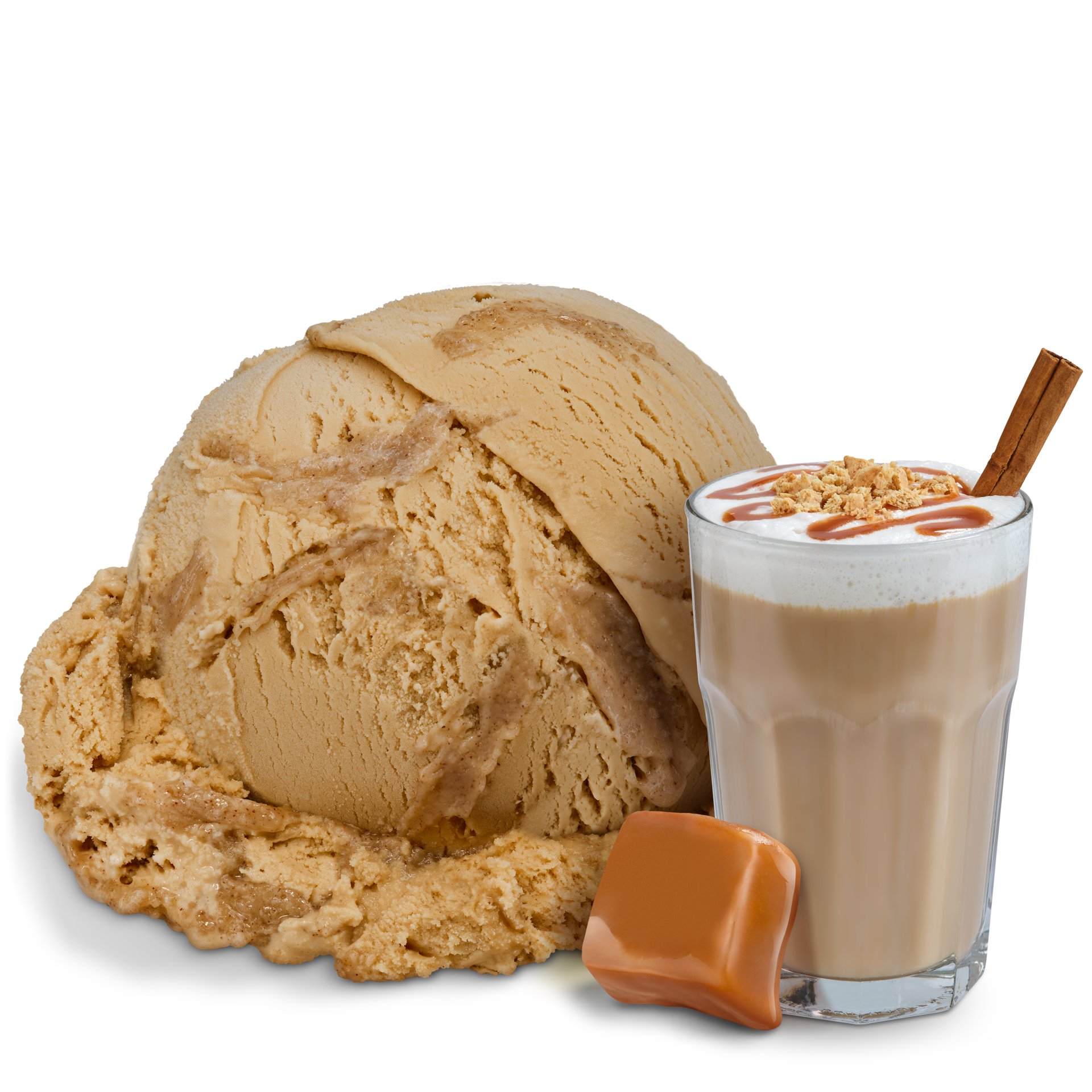 Scoop of Ice Cream with ingredients