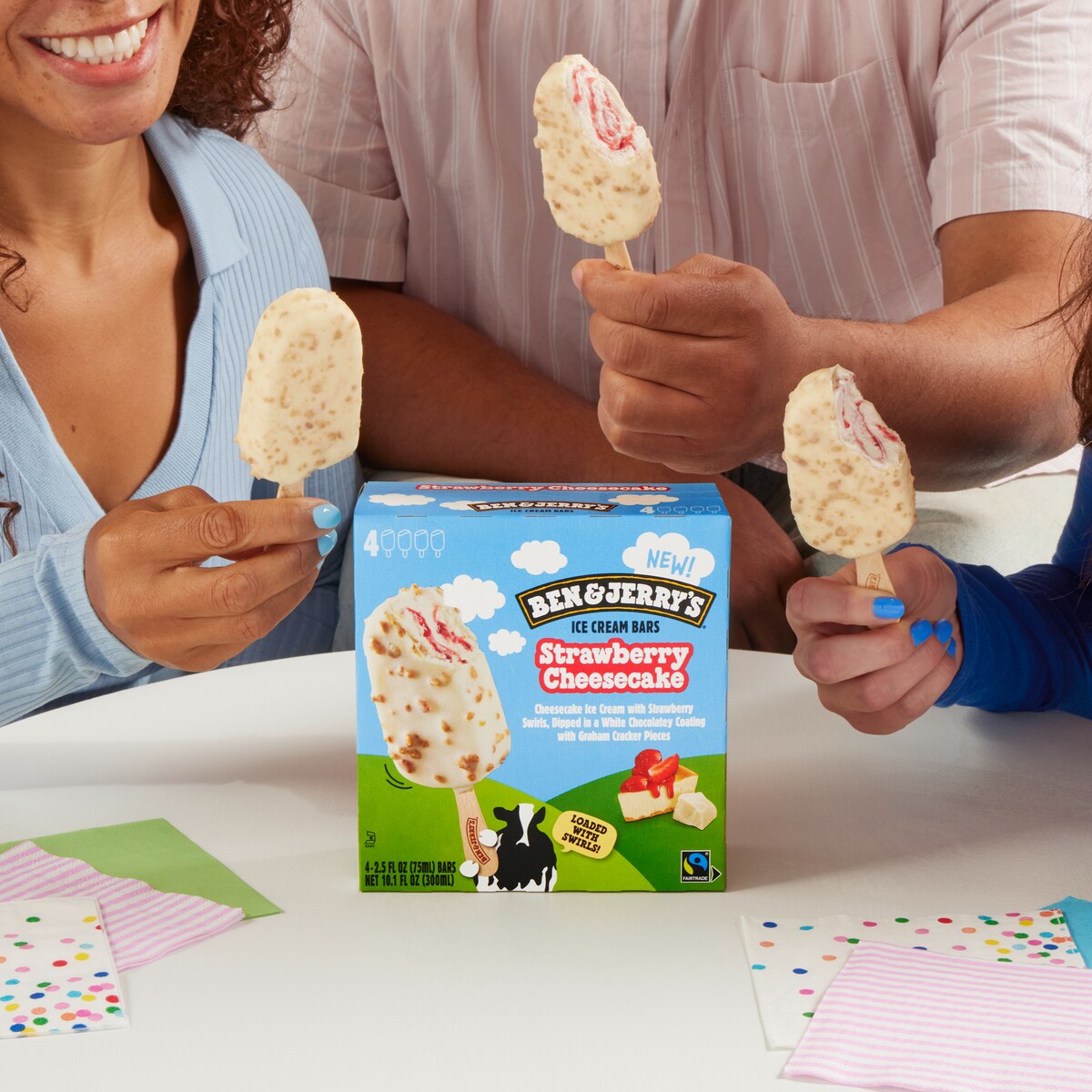 Strawberry Cheesecake Ice Cream - Bar Multipack 3 / 4