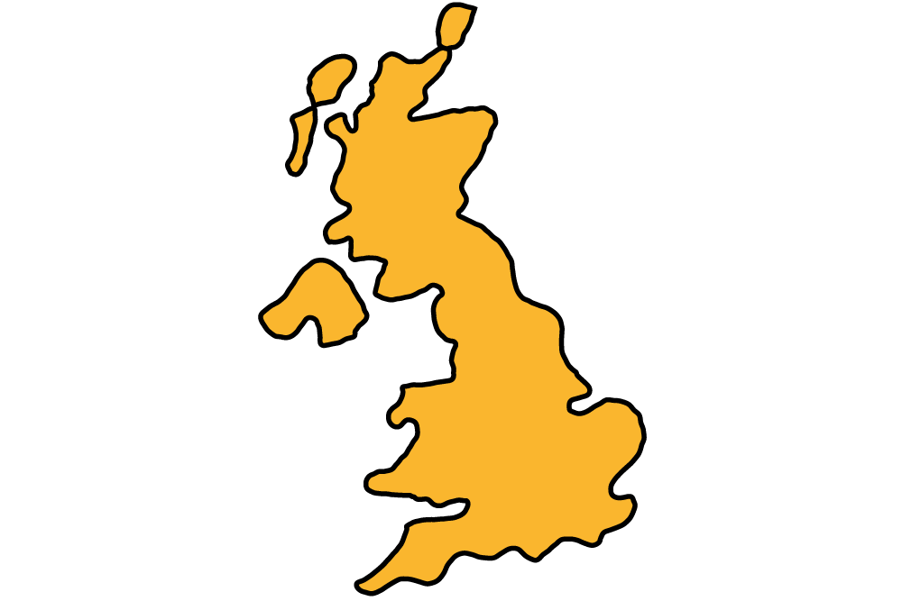 Map of the United Kingdom